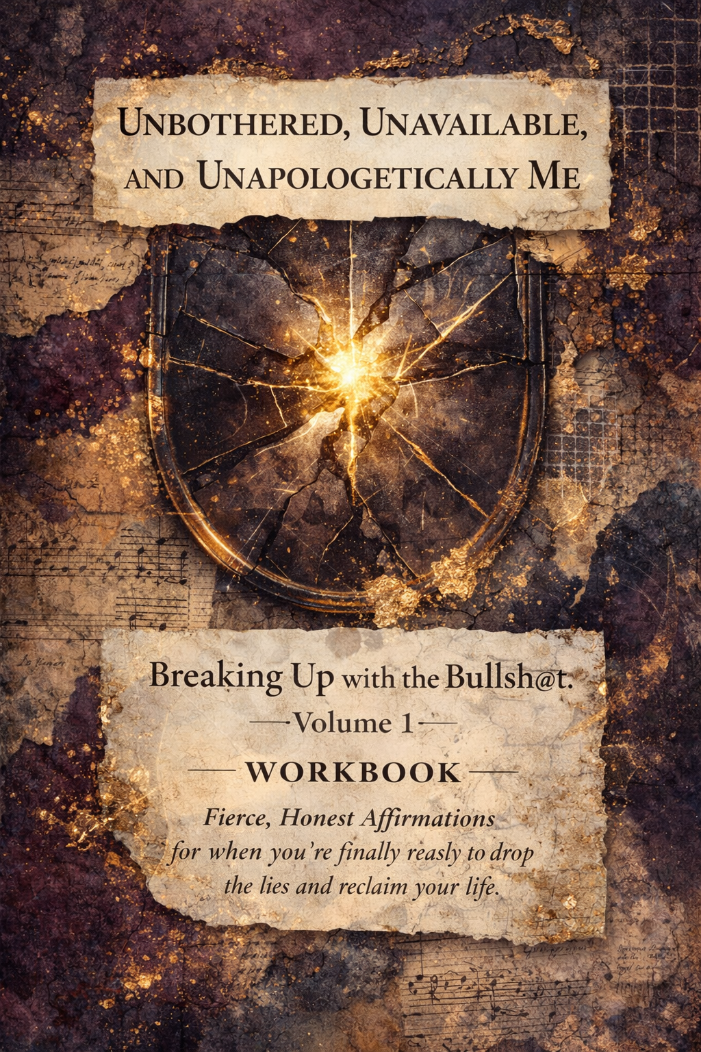 Unbothered, Unavailable, and Unapologetically Me Workbook Volume 1 – Breaking Up With the Bullsh@t