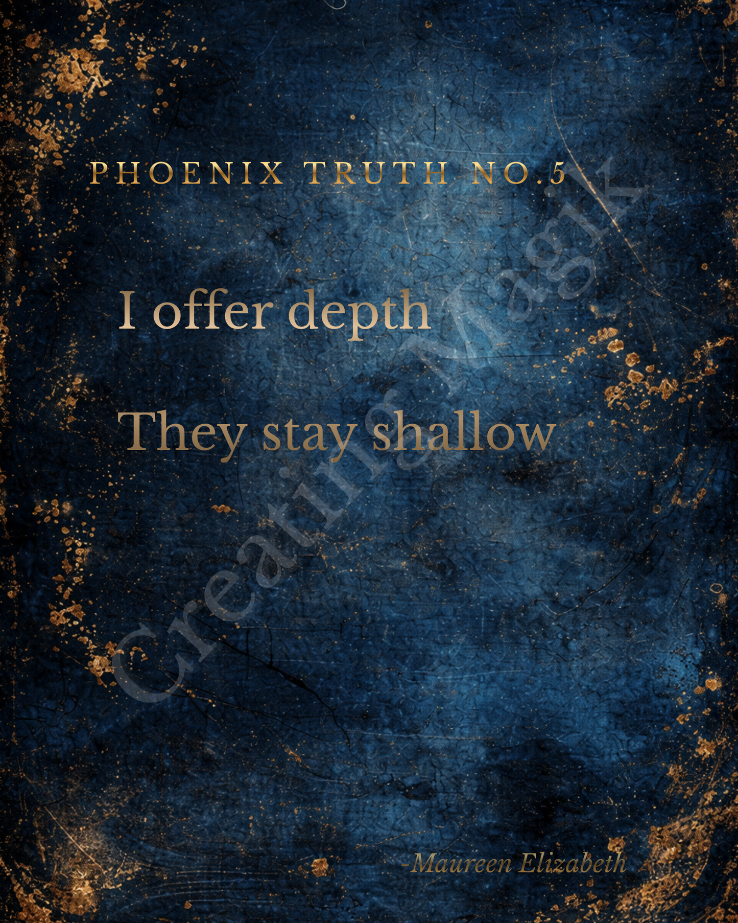Phoenix Truth No. 5 – Motivational Wall Art Printable (8x10 Digital Download)