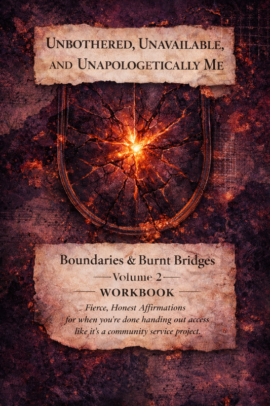 Unbothered, Unavailable, and Unapologetically Me – Volume 2: Boundaries & Burned Bridges | Guided Affirmation Workbook