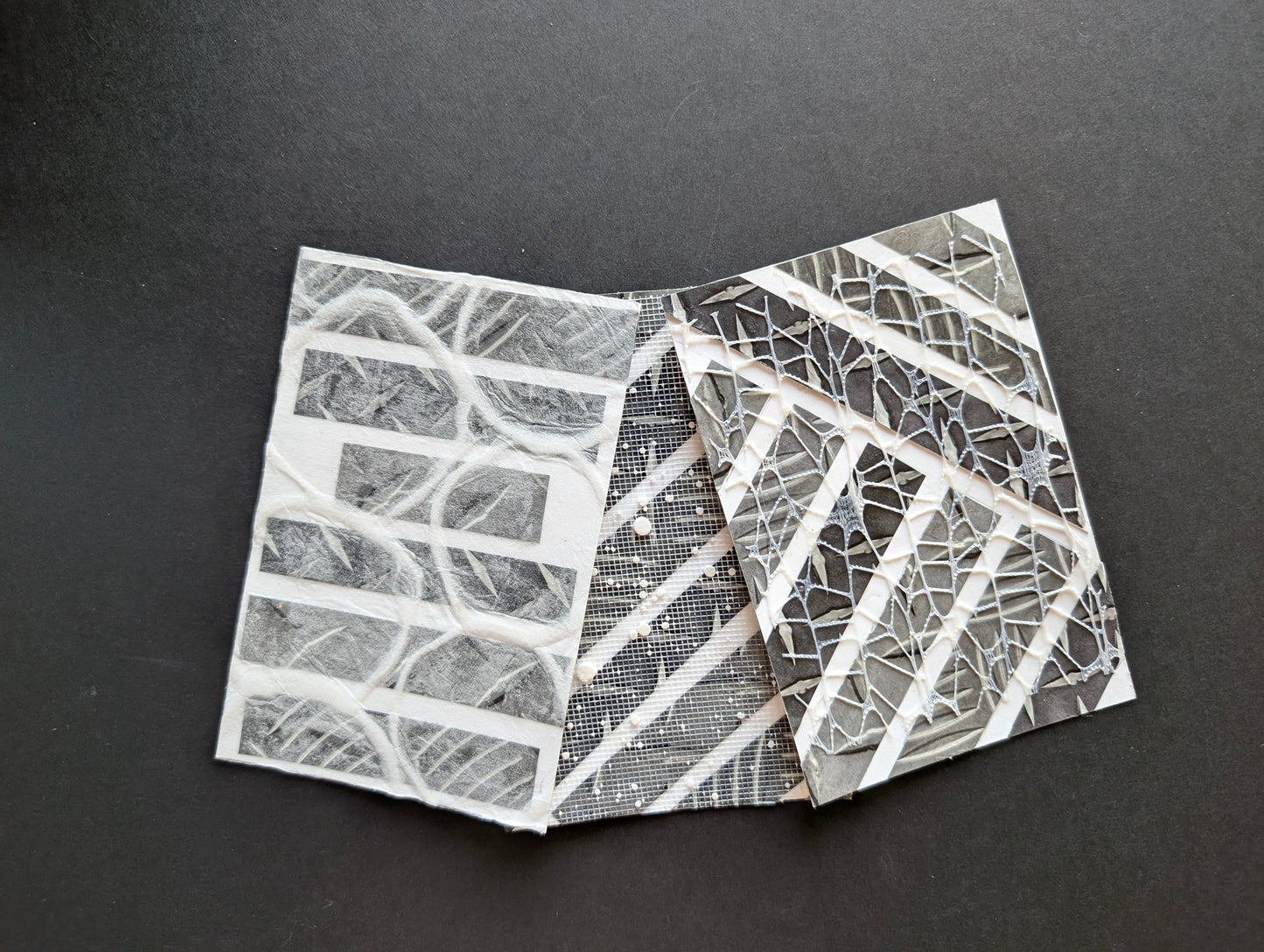 Artic Grid — Original Mixed Media Art Postcards | Set of 3 | 4x6 | One of a Kind