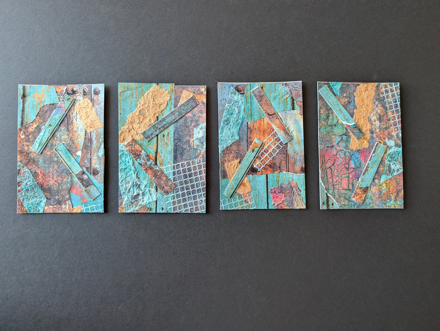Salvaged Horizons — Mixed Media Art Card Set