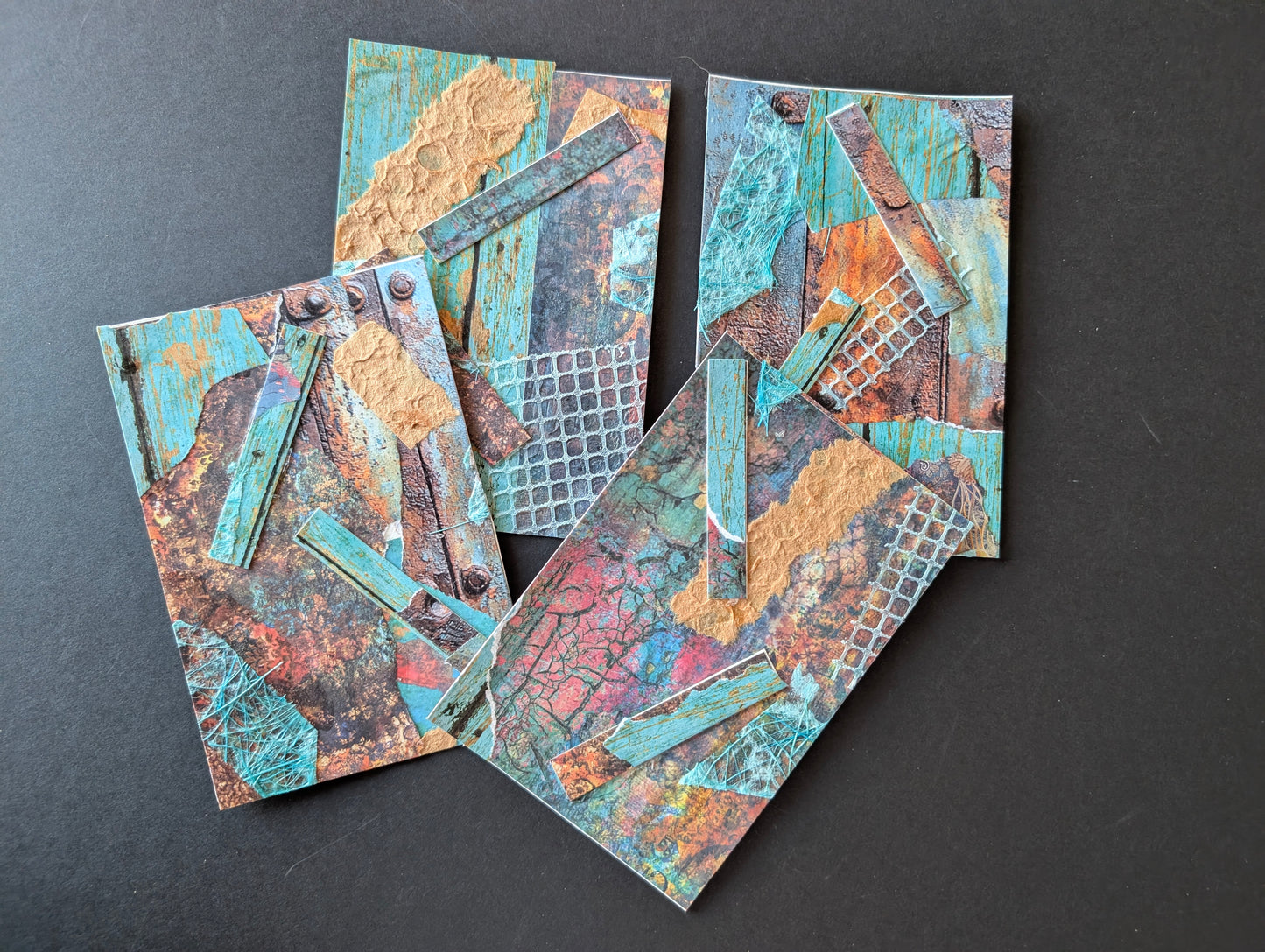Salvaged Horizons — Mixed Media Art Card Set