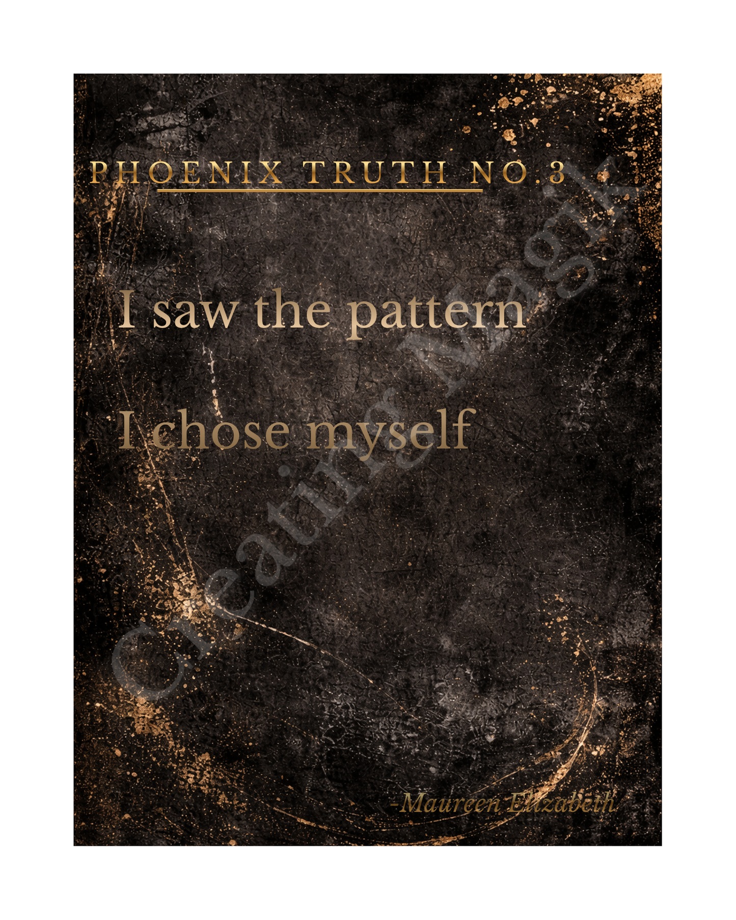 Phoenix Truth No. 3 – Motivational Wall Art Printable (8x10 Digital Download)